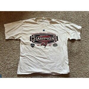 Vtg 2002 NFL Tampa Bay Buccaneers Shirt Mens XL NFC Champions White Short Sleeve
